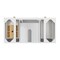 James Martin Vanities 48'' Vanity, Bright White w/ Single Hole 3 CM White Zeus Quartz Top & Backsplash 485-V48-BW-1WZ - alternate 4